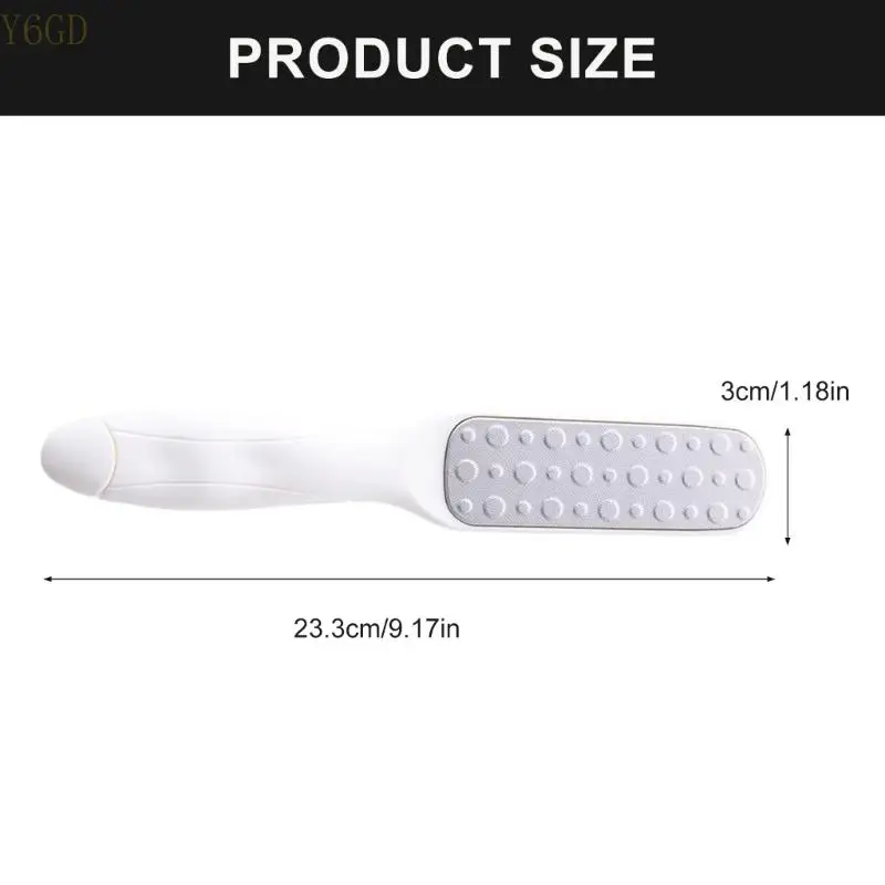 Y6GD Double -sudedent Metal Foot Rasp Rasp Callus Remover Tool Remove com eficiência a pele morta para um design ergonômico