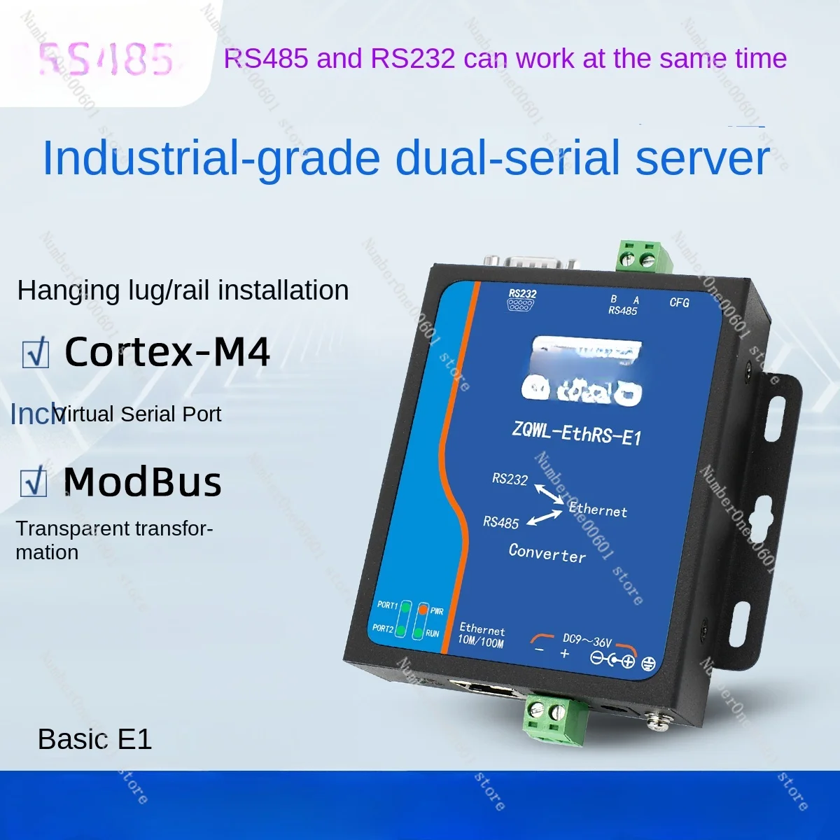 

RS485/RS232 To Ethernet Module ModBus RTU/TCP Industrial Gateway Communication Industrial Grade Communication Equipment