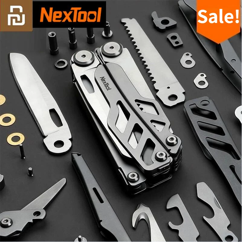 Nextool 15 In 1 Pisau Lipat Obeng Plier Gunting Multi-alat Alat EDC untuk Rumah Luar Ruangan Perbaikan Merakit