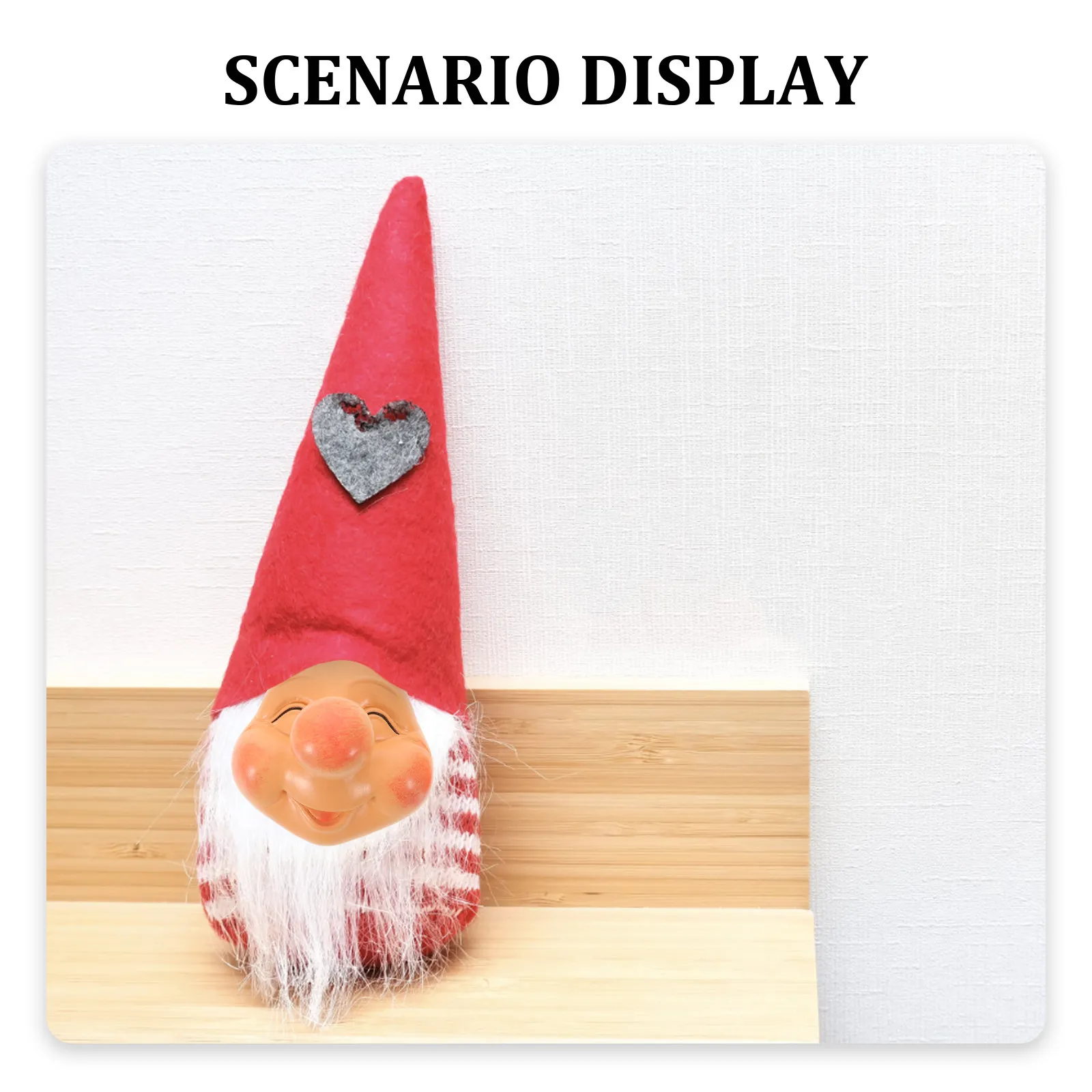 4Pcs Resin Gnome Face Accessories Detailed Facial Expression Parts for Easter Valentine DIY Crafting Gnome Making Supplies