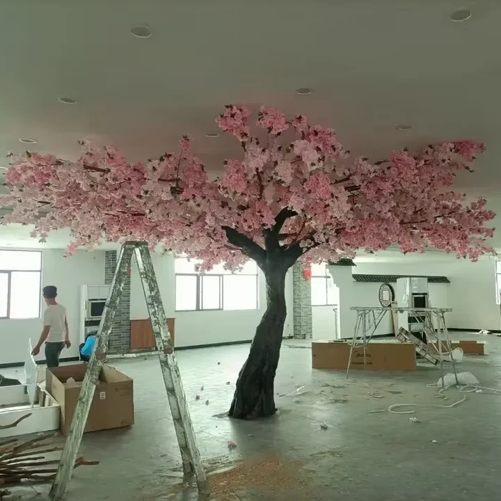 New Products Large Flower Tree 3.3m High and 6m Wide Artificial Cherry Blossom Tree for Indoor Restaurant Decor