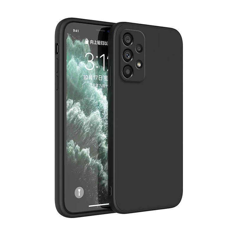 Flüssige weiche Silikon-TPU-Hülle für Samsung Galaxy A32 A42 A52 A22 A12 A72 A13 A23 A33 A53 A73 4G 5G Matte Schutzhüllen.