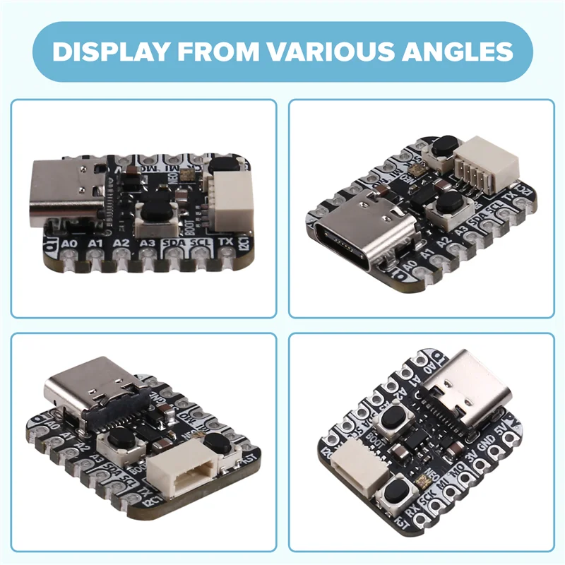 A73E-4900 QT Py RP2040 Microcontroller USB Type C Compact Microcontroller For Python & Circuitpython