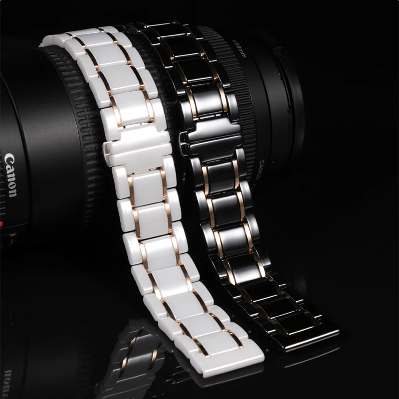 Correa de cerámica para blackpain Fifty Fathoms, pulsera de Barracuda de 20mm y 23mm, 22mm, 5015, 5015D, 5008