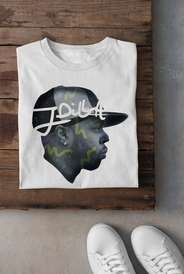 

Футболка с подписью альбома J Dilla, белая, все размеры S 5XL, JJ3575