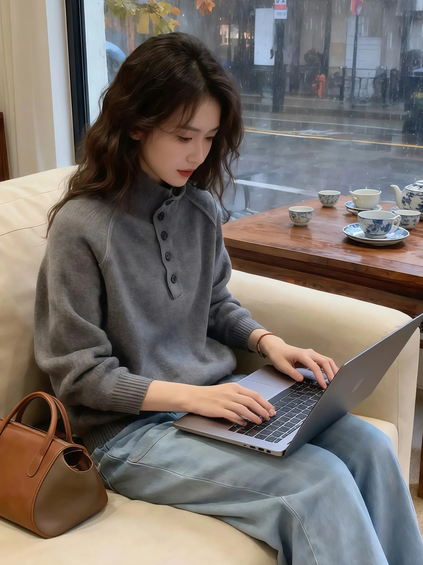 冬のレディースロングスリーブプルオーバーニットウェア、無地、高級セーター、スリムフィット、オープンボタン、通勤用、ファス...