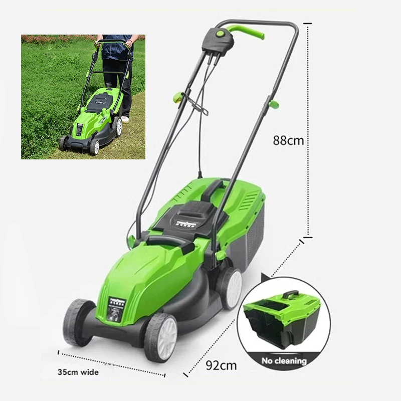 

Grass Trimmer For Garden Courtyard Hand Propelled Electric Lawn Mower Household Weeding Machine Portable lawn mower