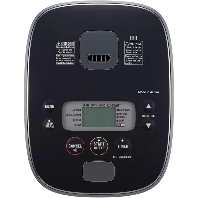 شعبية. NW-QAC10 طباخ التعريفي المسطح بسعة 5.5 كوبًا وسخان مع مقلاة طهي مخصصة، طلاء مزدوج غير لاصق لـ E #4