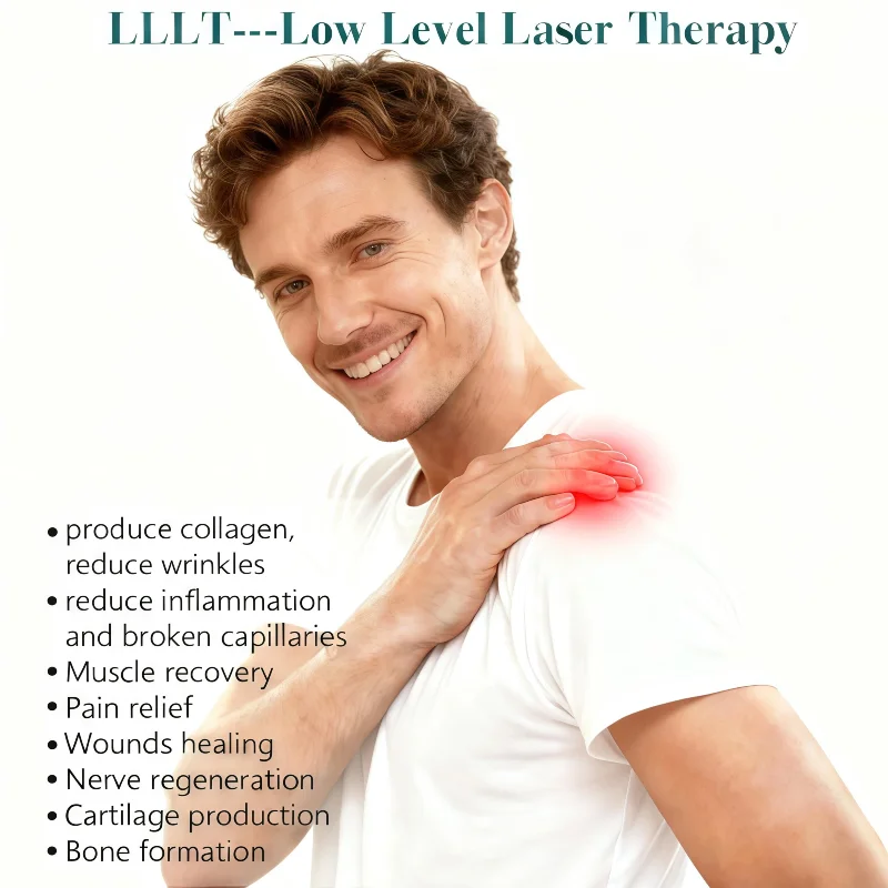 

Портативное устройство для лазерной терапии 3x808 нм LLLT, физиотерапия для лечения боли в колене, артрита и боли в домашних животных