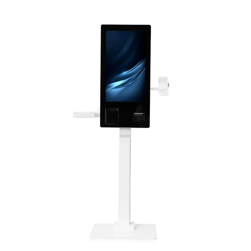 Android 14 Wall Mounted Touch Screen Self Service 21.5 27 Inch Floor Standing with  Code Payment Kiosk for Fast Food Shop