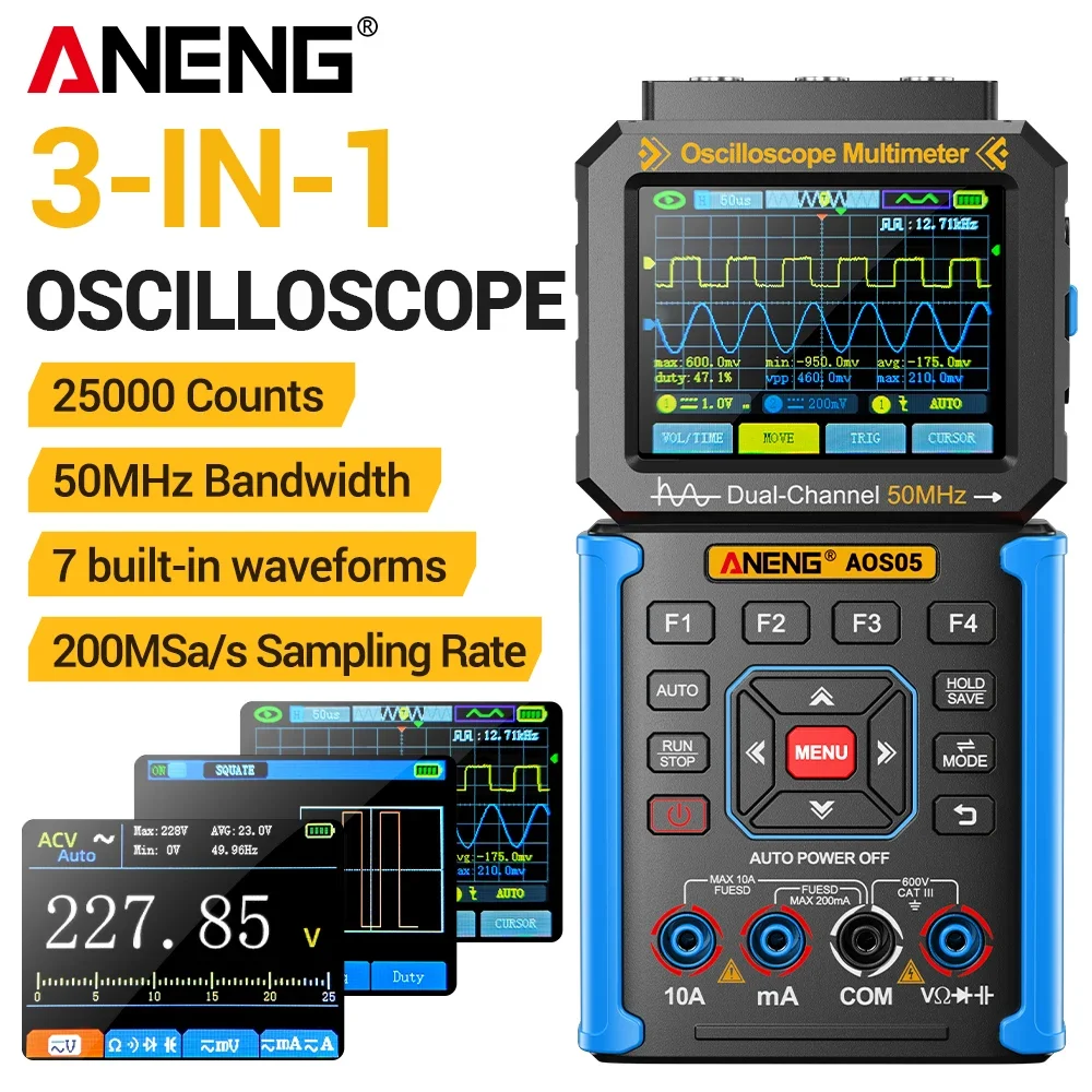 aneng-aos05-oscilloscopio-multimetro-digitale-3-in-1-a-doppio-canale-50mhz-frequenza-di-campionamento-200ms-s-true-rms-con-generatore-di-segnale