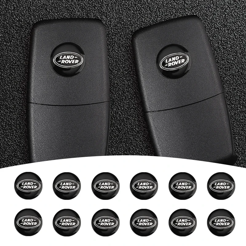 Car New 14mm Car Logo Remote Control Key Badge Stickers For Land Rover Range Defender Discovery Freelander 3 4 Auto Accessories