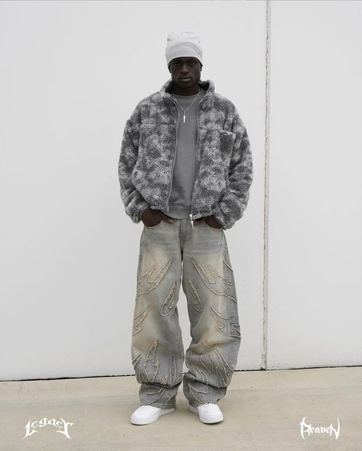 Jeans uomo larghi in fondo deals