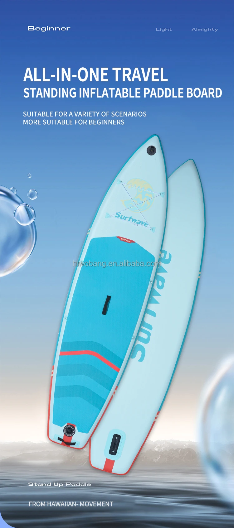 2026 Surfwave 10'8''x33''x6'' New Collection Stand up Paddleboard sup Boards Inflatable Paddle Board iSUP