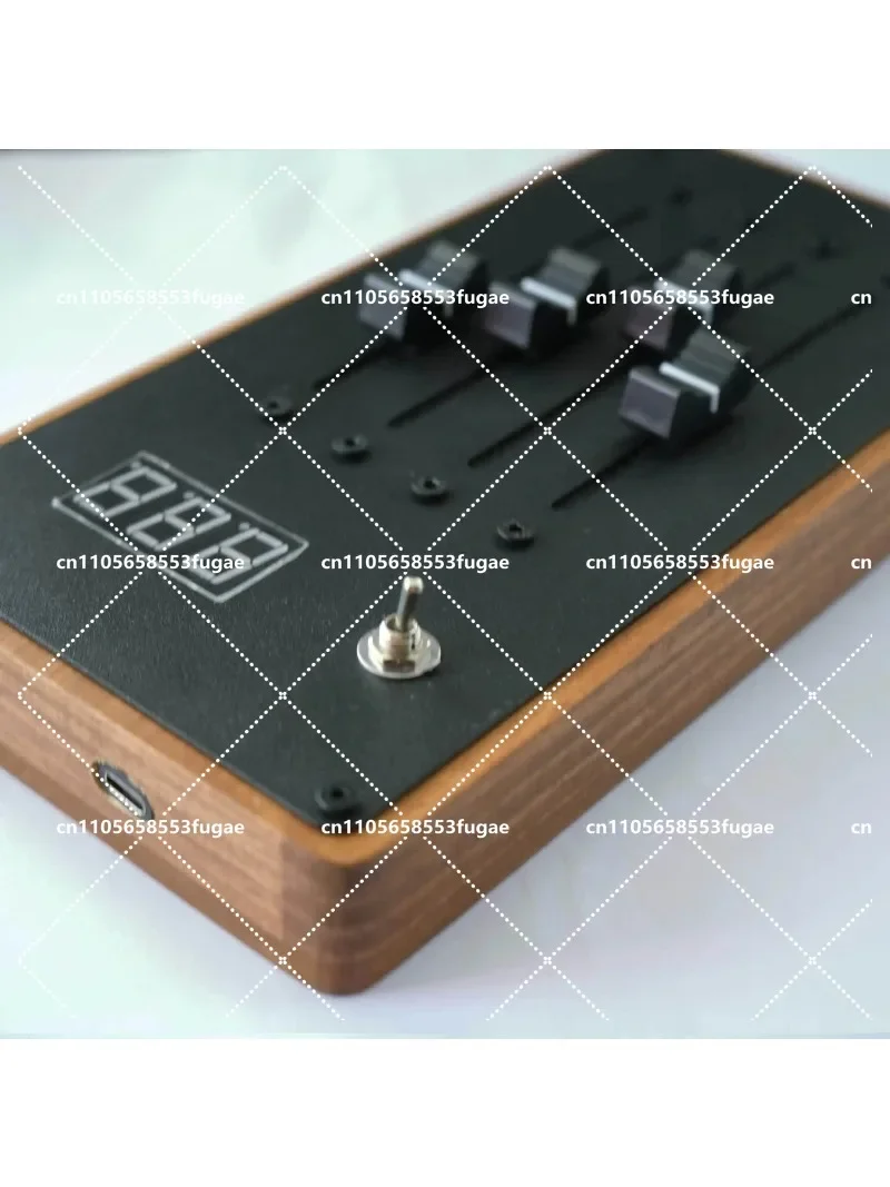 MIDI Controller Wood Body Stainless Steel 10cm Long Fader MIDI CC Expression Envelope for DJs And Musicians