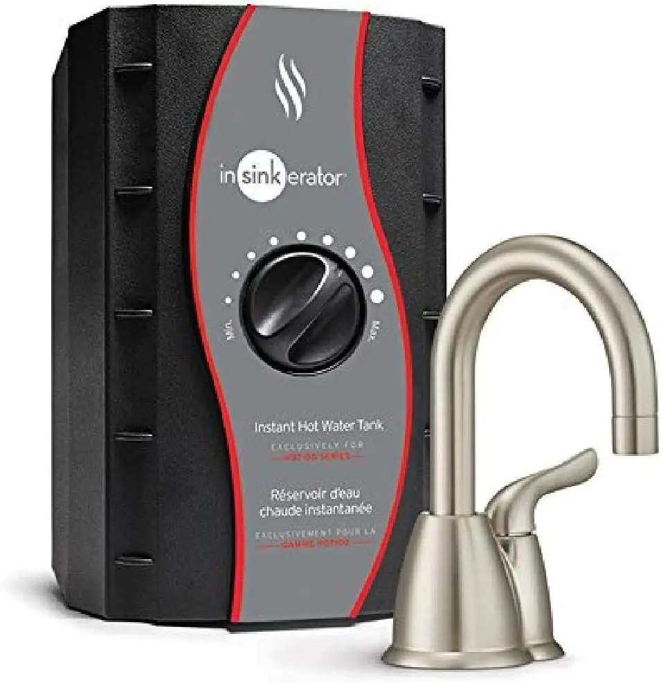 H-HOT150SN-SS Instant Hot Water Dispenser System with Stainless Steel Tank Satin Nickel Easy-to-adjust Temperature Control