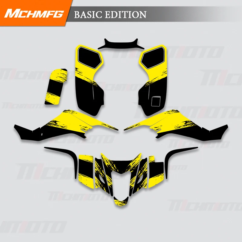 ﻿ MCHMFG For Suzuki LTZ400 2008 2007 2006 2005 2004 2003 Motorcycle Graphics Background Decal Stickers Kit