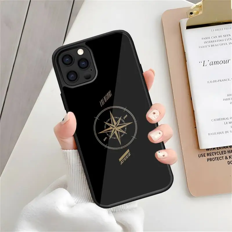 KPOP ATEEZ Logo Phone Case PC+TPU Funda For Samsung Galaxy S20 S10 S21 S22 S30 Plus Ultra Note 10 Pro 20 Classic Cover