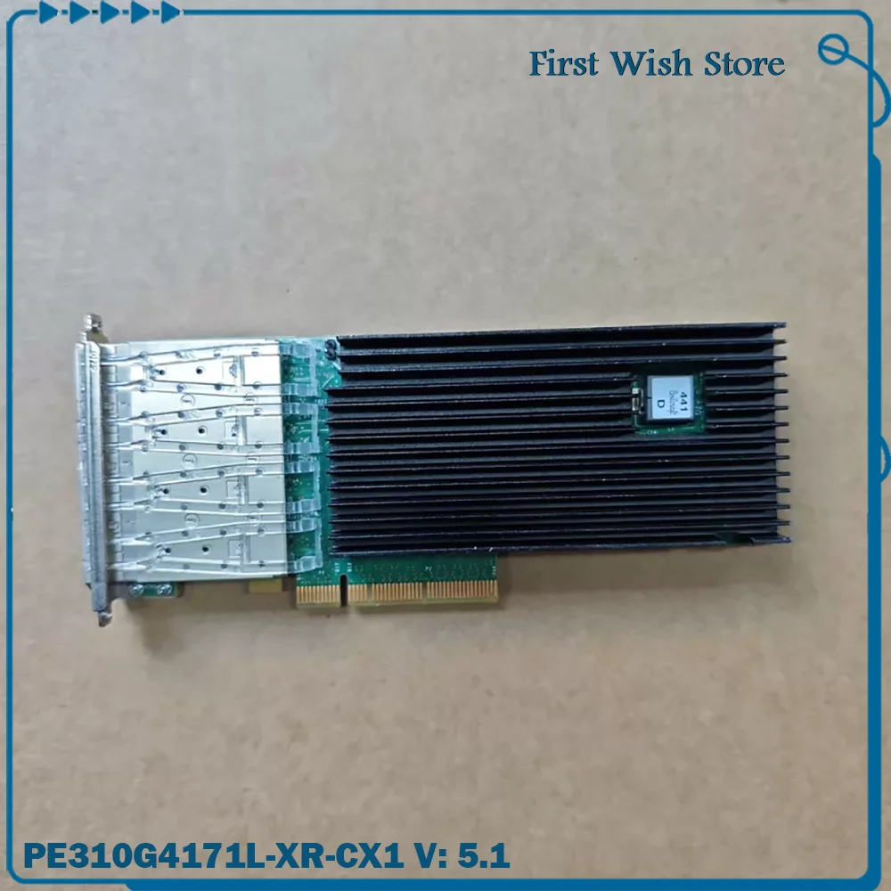 Four-port 10-gigabit server fiber optic network card PE310G4171L-XR-CX1 V: 5.1