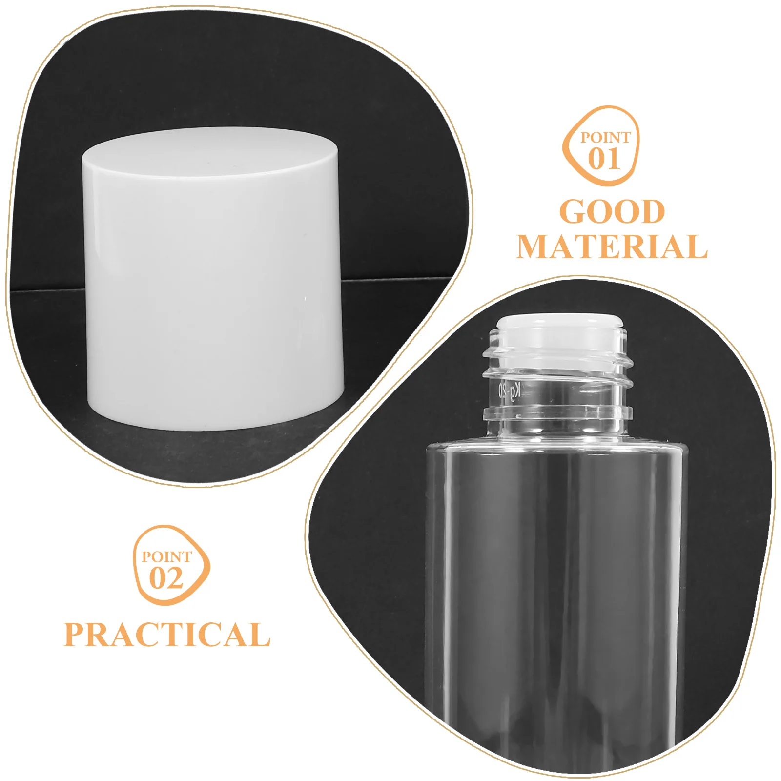 

4Pcs Toner Bottles Travel Size Refillable Lotion Dispensers Leakproof Travel Liquid Containers for Cosmetics Small Bottle