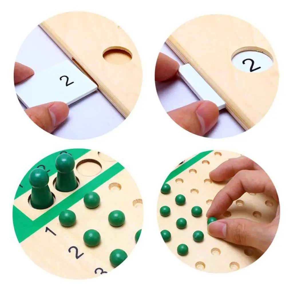 Wooden Arithmetic Teaching Aids Educational Toy for Multiplication and Division Learning Tool