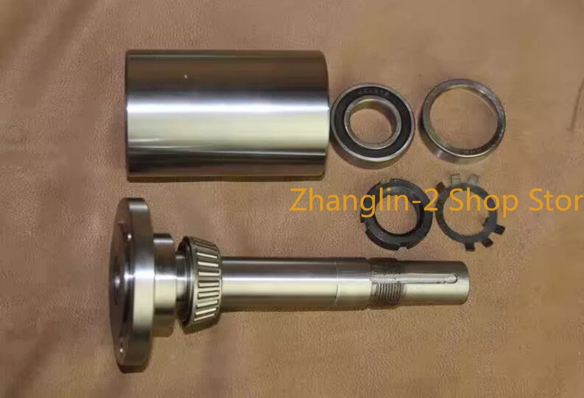 100/125/Lathe Spindle, High-speed Spindle, Lathe Head Assembly, with Flange, Spindle and Flange Tapered Bearings