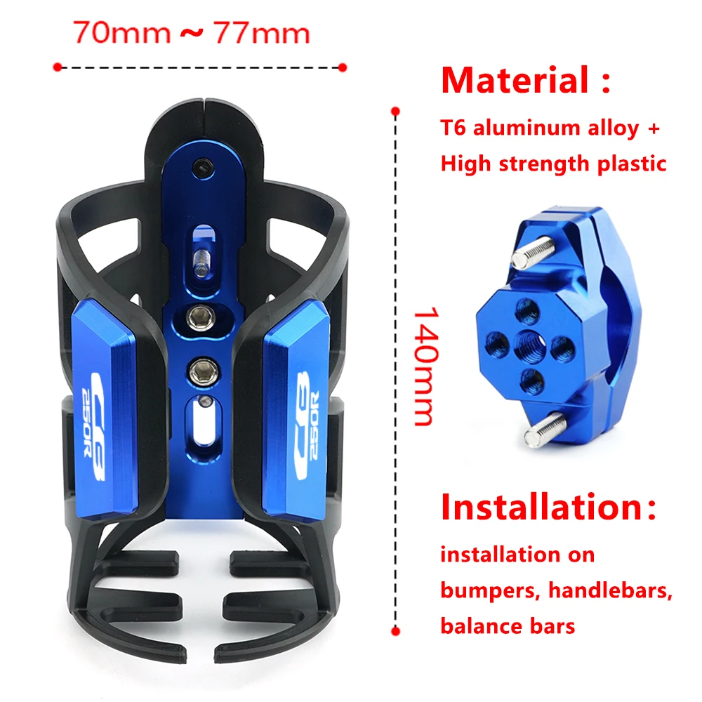 New For HONDA CB250R CB250 R CB 250R 2015-2021 2022 Motorcycle Accessories Beverage Water Bottle Drink Cup Holder 19-32mm