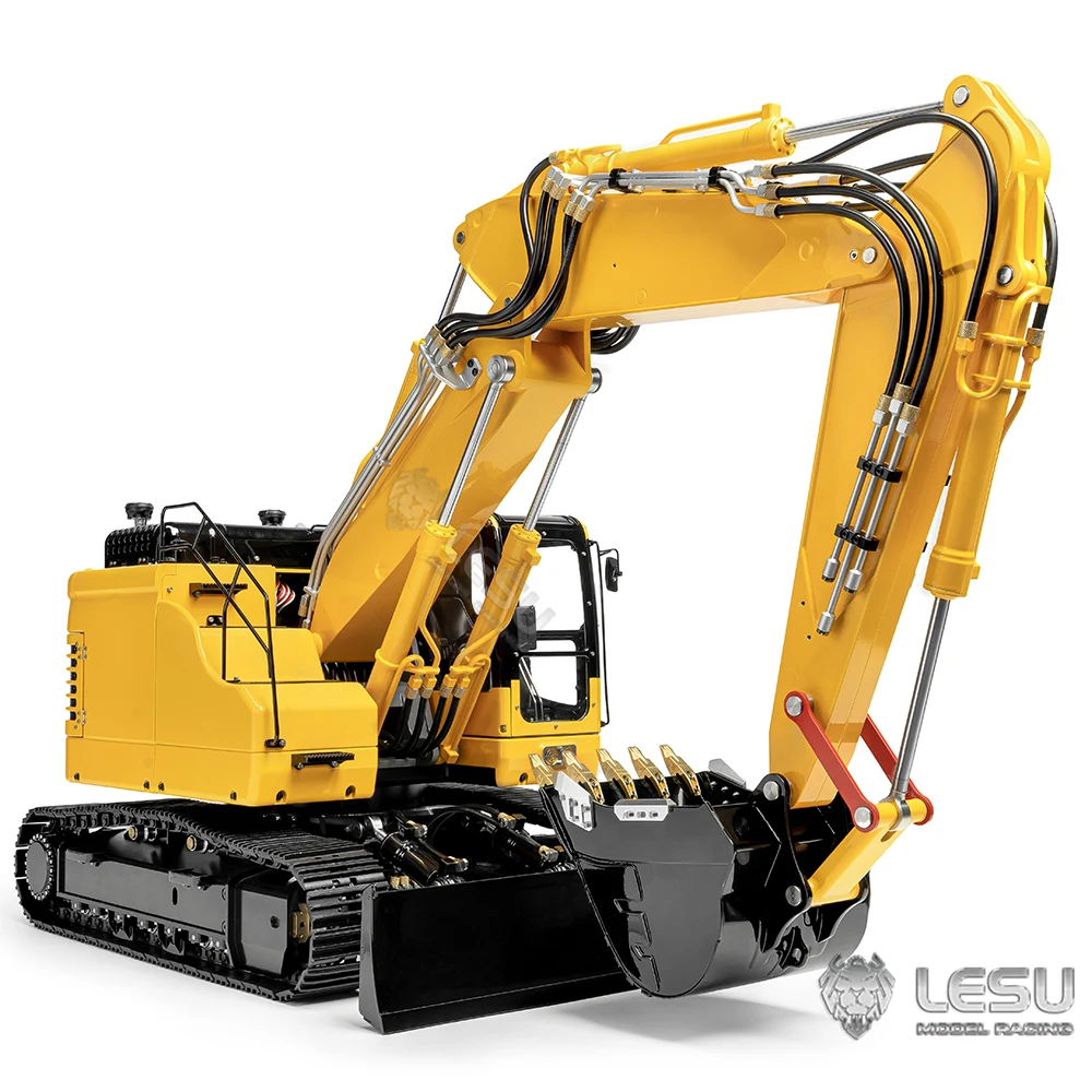 LESU1/14 Heavy machinery model Aoue-ET26L three arm small short tail belt front shovel crawler excavator RC