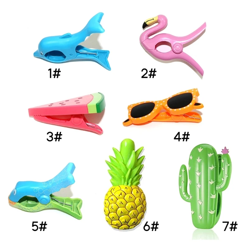 Animal Beach Towel Clamp To Prevent The Wind Clamp Clothes Pegs Drying Rack Quilt Clip Beach Slipper Retaining Dropship