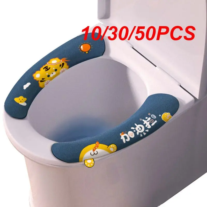 10/30/50PCS Toilet Waterproof Cover Isolate Non-trace Adsorption 25g Toilet/periphery Toilet Seat Not Easy To Shed Hair