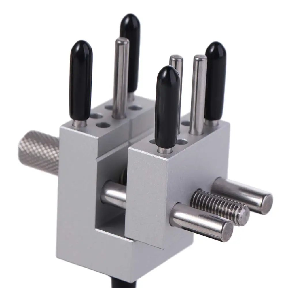 Aluminum Alloy Mini Table Vise Precision Clamp Model Building 2in1 Bench Vise 14 Holes Detachable Mini Vise DIY Fixing Tools