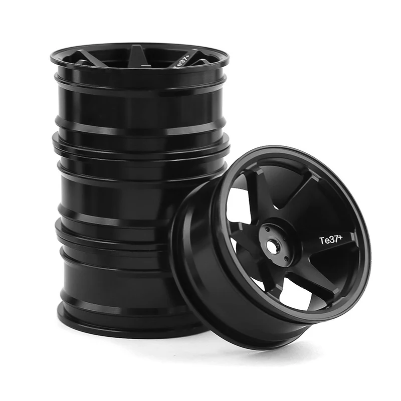 4Pcs 1/10 RC On-Road Drift Racing Car 52mm Metal Wheel Rim Wheel Hubs for Tamiya Kyosho HSP HPI Sakura Trxs 4