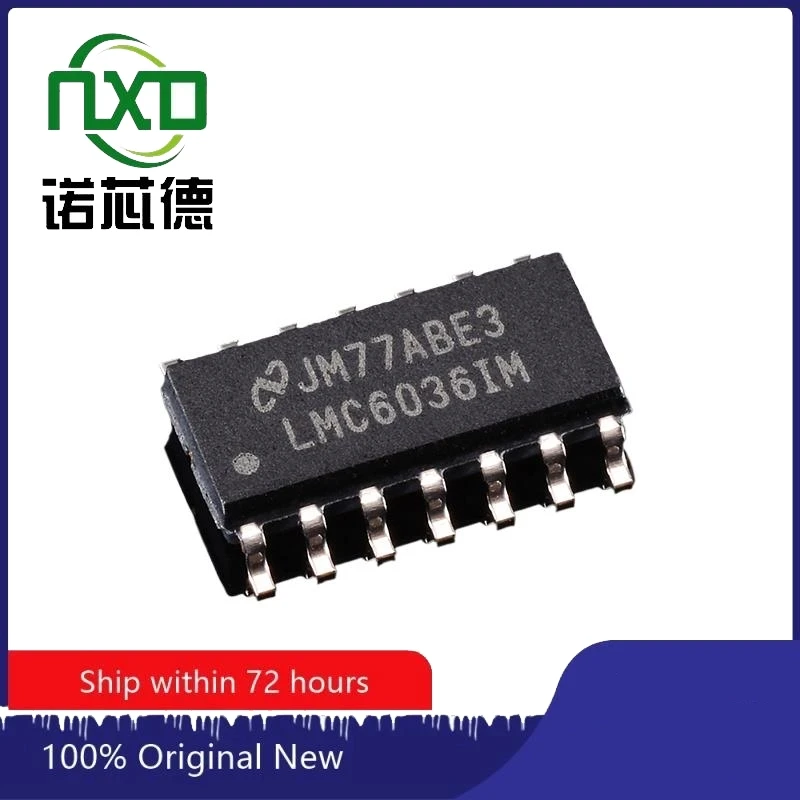 10PCS/LOT LMC6036IMX LMC6036IM SOP14 Linear operational amplifier chip Brand new original free shipping