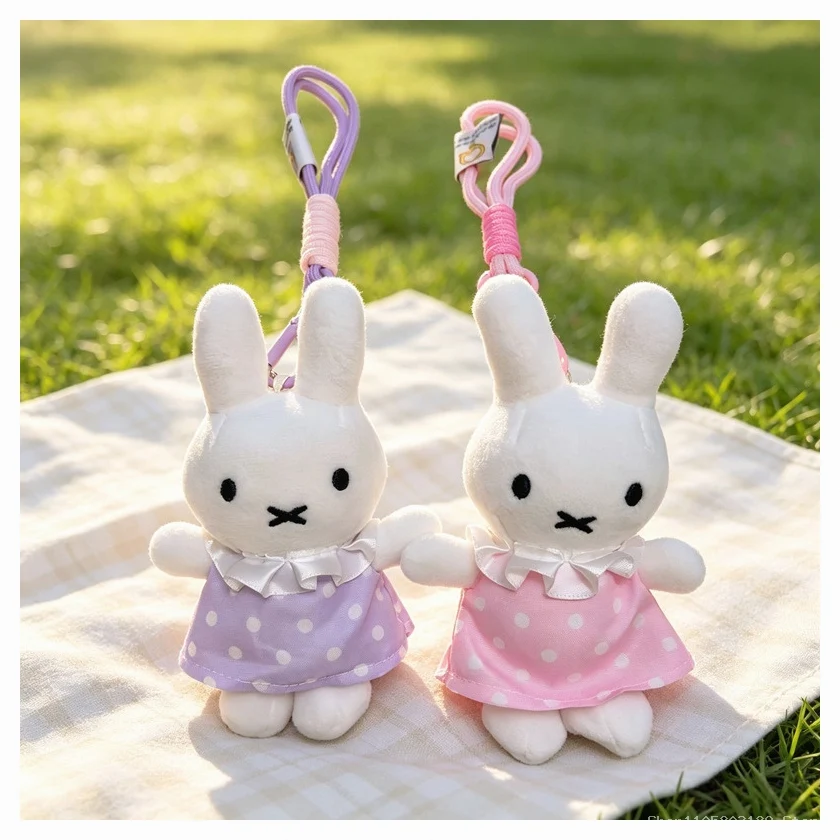 Cute Cartoon Bunny Plush Keychain Soft Rabbit Stuffed Toy Pendant Bag Charm Wedding Throw Doll Gift for Kids Premium