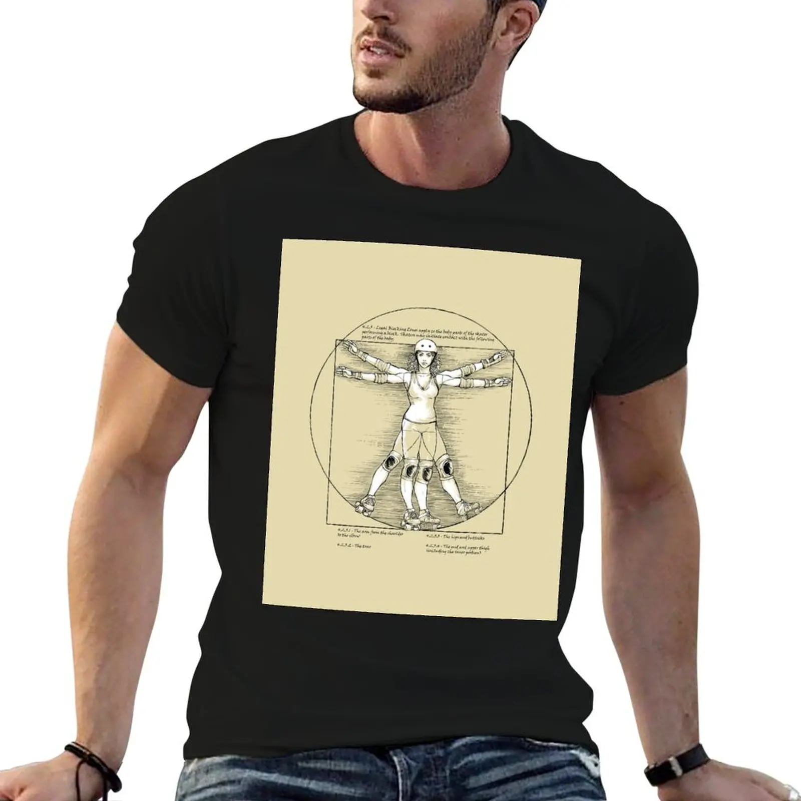 

shirt shirts duotone t graphic in man tees T-Shirt luxury Vitruvian for t Skater man