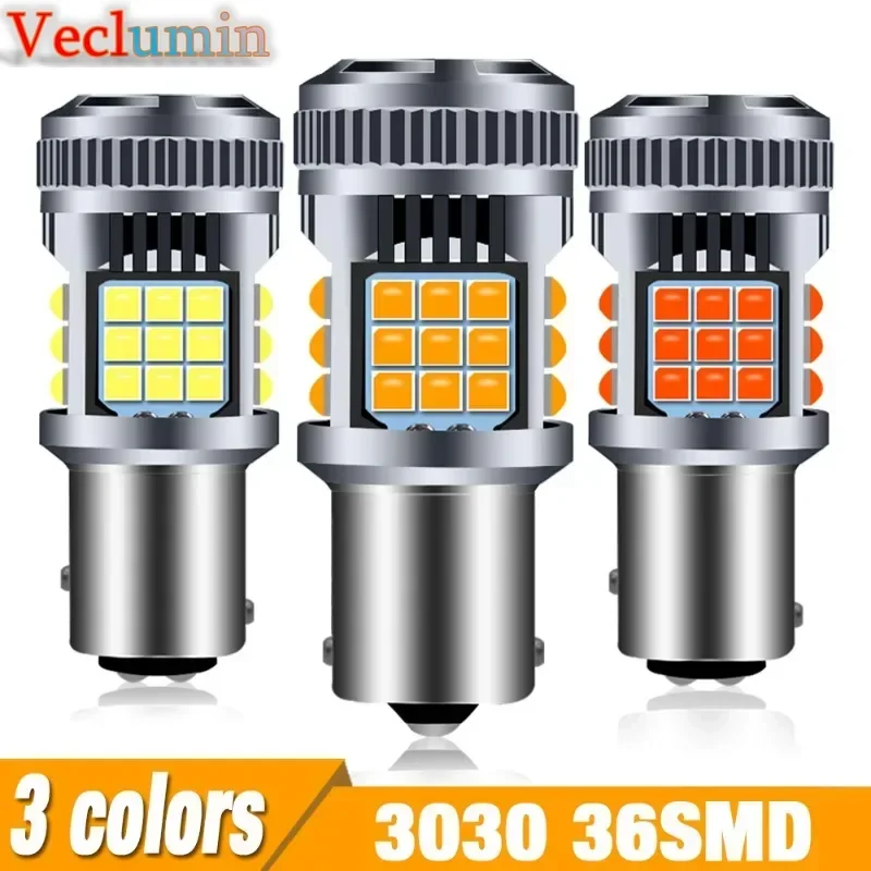 Car LED Turn Signal Decoding Anti-flash T20 1156 3030 36SMD 1157 3156 3157 7443 7440 Highlight Turn Signal Reversing Light