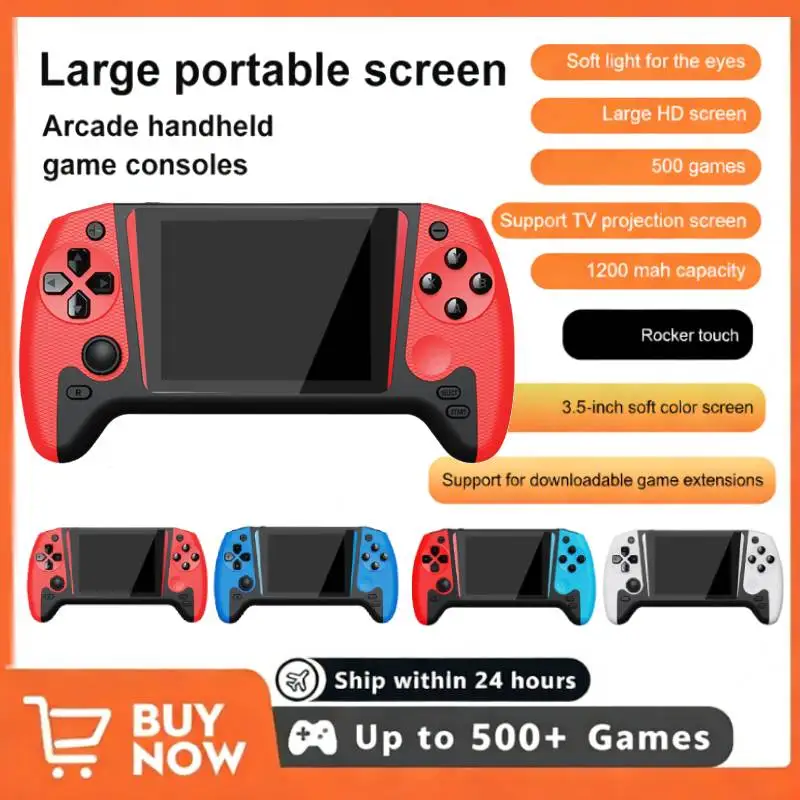Retro Handheld Video Game Console Linux System 3.5-inch LCD Screen Portable Handheld Video Player 1200mAh Nostalgic 500 Games view 2
