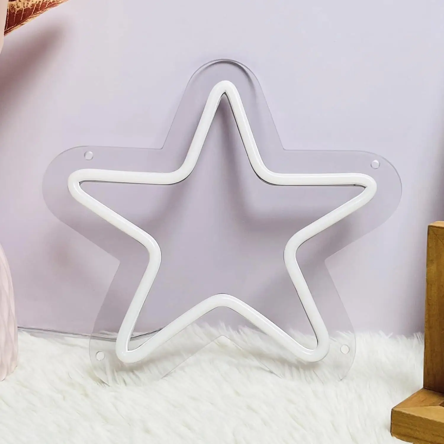 Star Neon Sign USB Dimmab LED Lights for Bedroom Birthday Party Bar Tiki Pub Store Gaming Room Decoration Kids Gifts Wall Decor