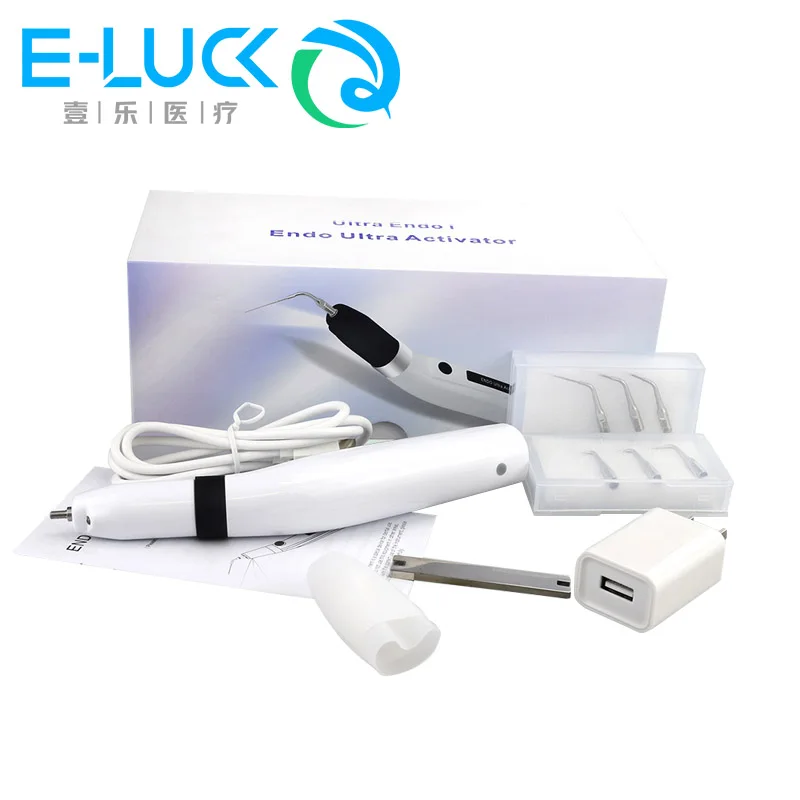 1Set Dental Endo Ultrasonic Activator Wireless Lrrigator  With 6 Tips  For Root Canal Clean Treatment