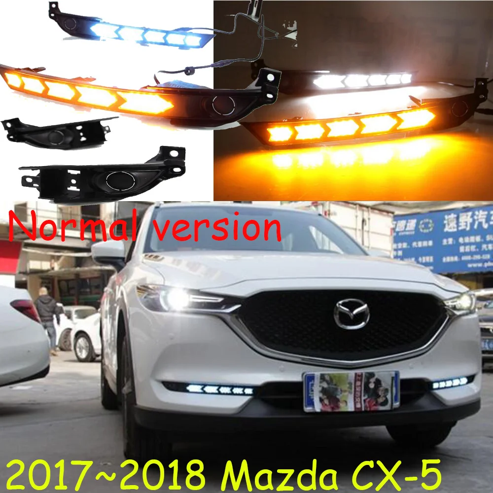 

car accessories bumper headlight for Mazda CX-5 daytime light CX 5 2017~2019y motor DRL LED auto headlamp for CX5 fog light