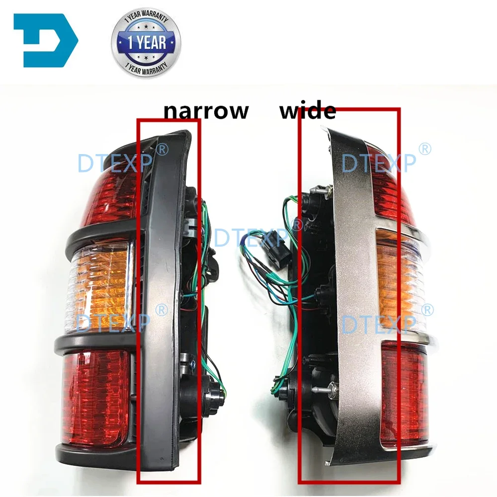 1 Pcs Narrow Body Back or Chrome Tail Lamp for Pajero V30 MB831490 1989-2000 Parking Lights for Montero V20 Turning for Shogun