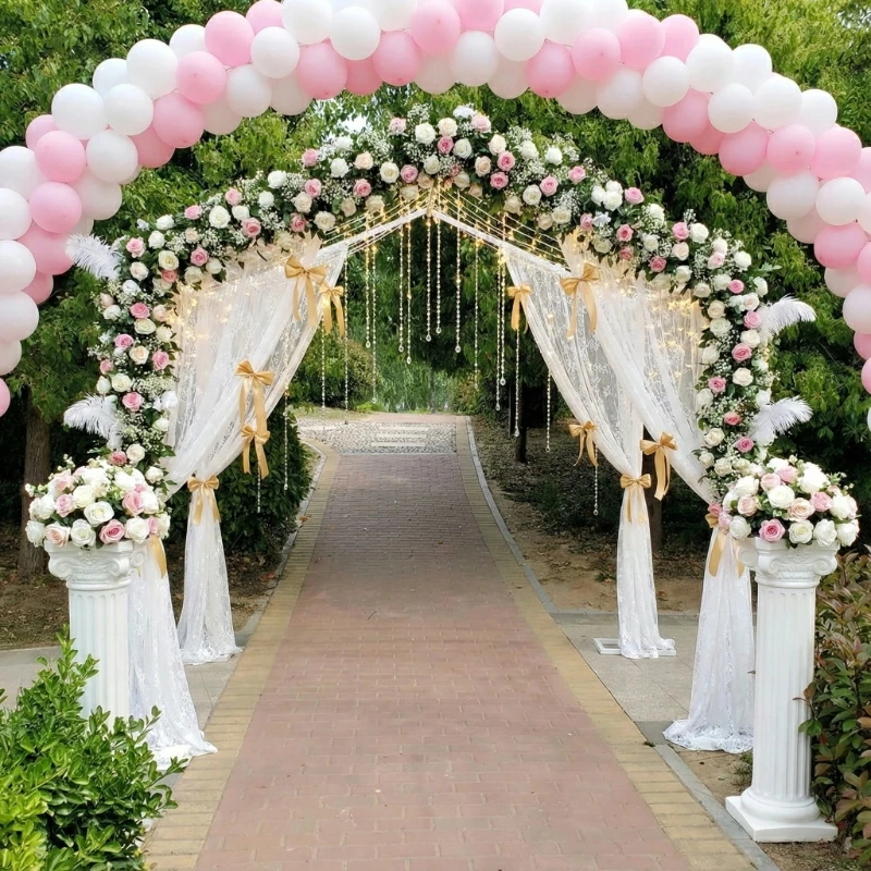 Weddding Stage Backdropps Flower House Outdoor Decorations, Happy Pavilion, Ceremony Ironwork, Floral Arch, Happiness Portal
