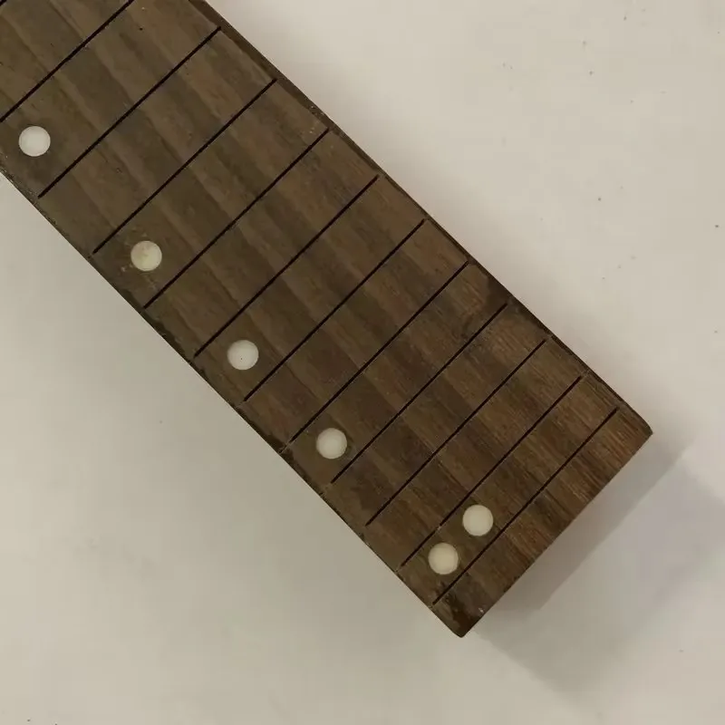 EN018  Right Hand Floyd Rosewood Electric Guitar Unfinished DIY Replace Guitar Neck Right Hand with Damages Cracks