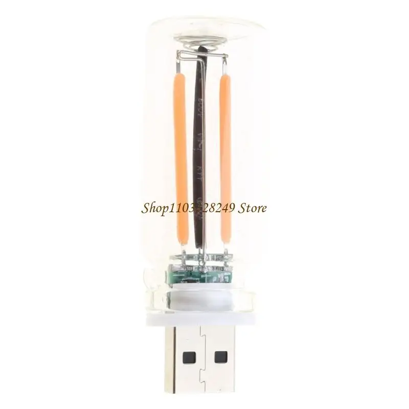 N5KD Light Mini LED Bulb Lamp for Car Bedroom USB Car LED Lighting