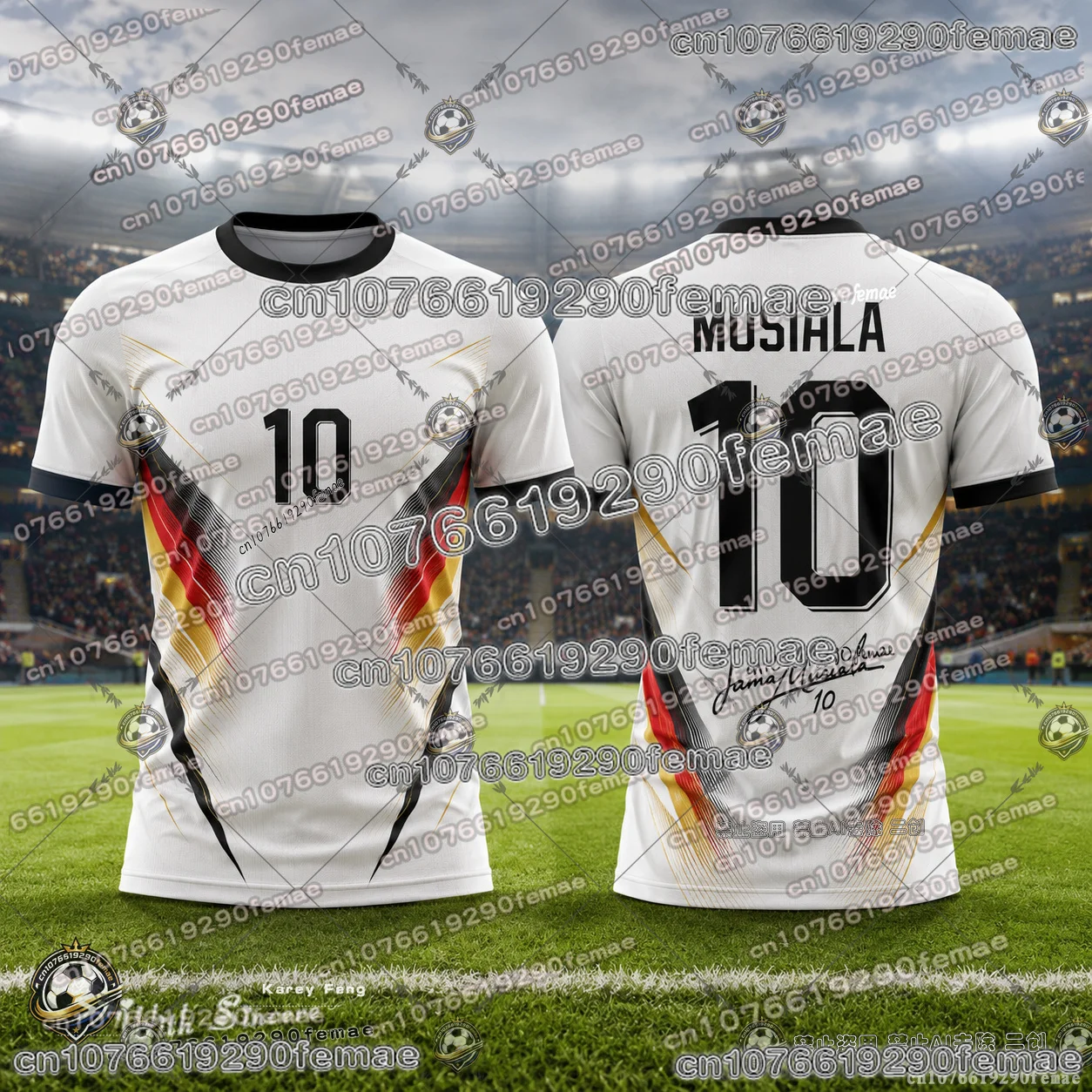 Neues 2026 Deutschland Fußballmannschaft Trikot Sonderedition Lässiges Sport-T-Shirt Atmungsaktives Komfortables Fußballshirt für Kinder und Erwachsene