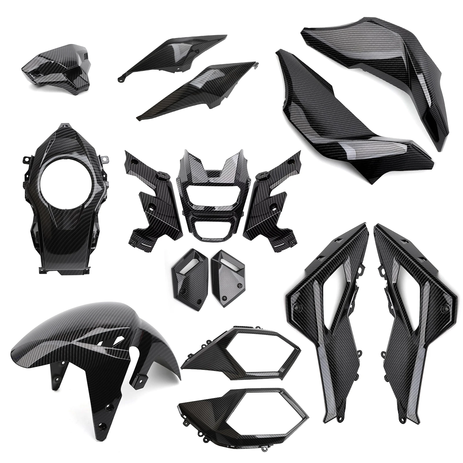 Motorcycle ABS Carbon Fibre Fairings Kit Fit For Honda Grom Msx125 SF 2017 2018 2019 2020
