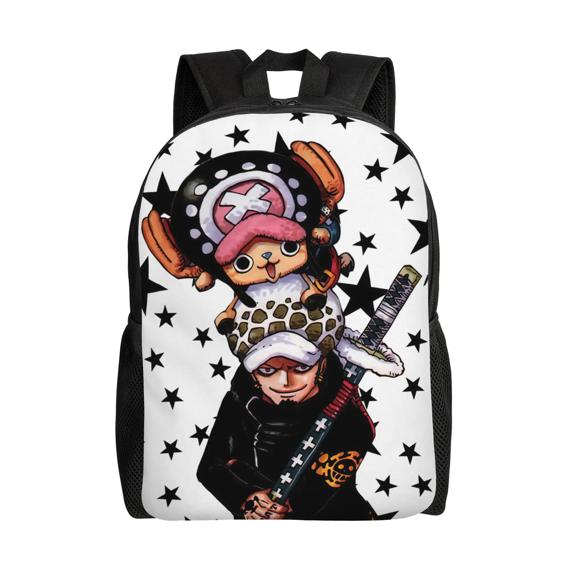 Ones Pieces Anime  Women Backpack Classical Student School Bag   Computer Backpack Teenage Travel Shoulder Bag