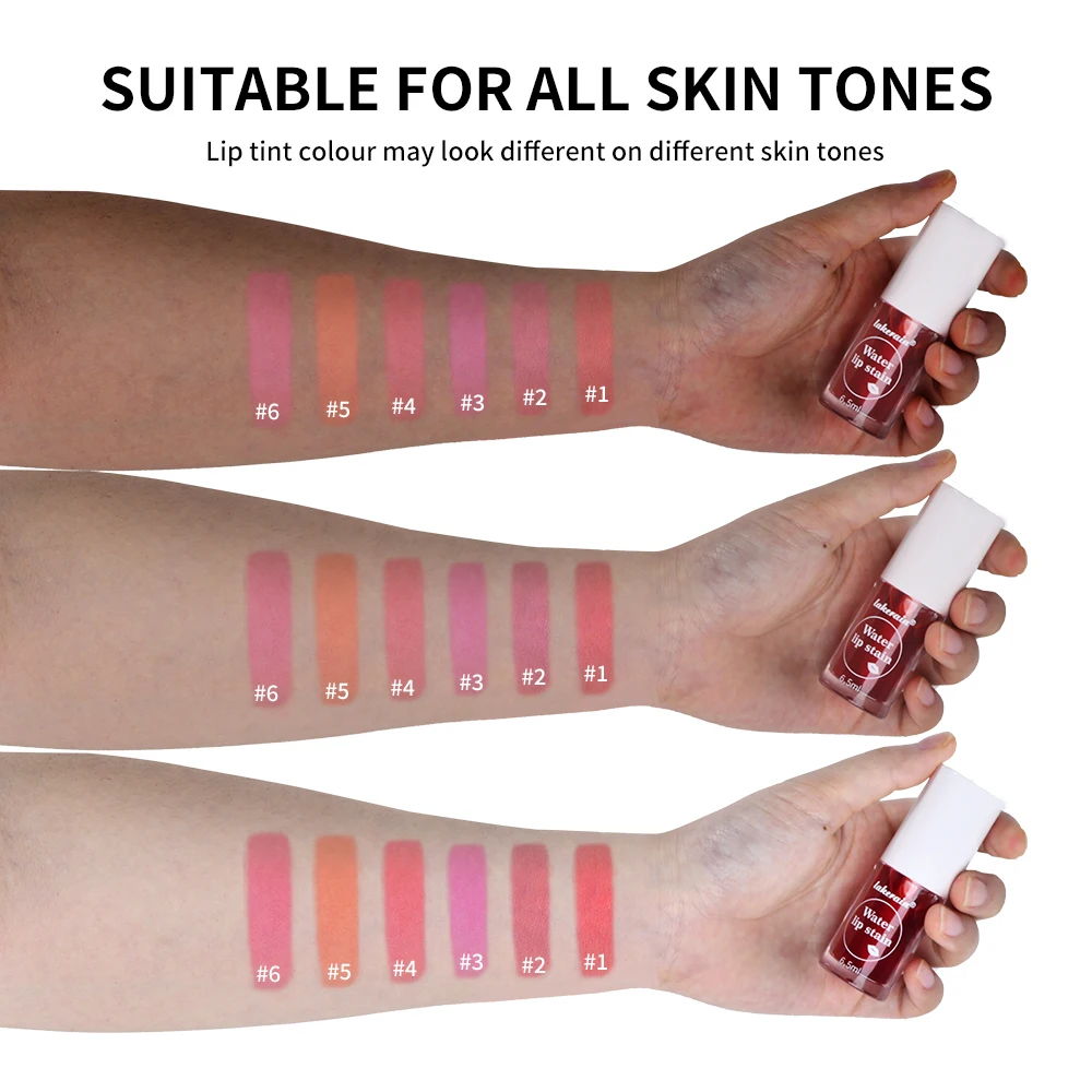 ลิปกลอสเนื้อซาติน Lakerain ให้ความชุ่มชื้น ติดทนนาน ใช้ได้ทั้งริมฝีปากและใบหน้า กันน้ำ เครื่องสำอางแบบน้ำ