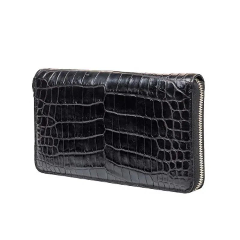 xinepiju new arrival crocodile leather men  bag  leisure  business  zipper crocodile  male  Hand caught men clutch bag