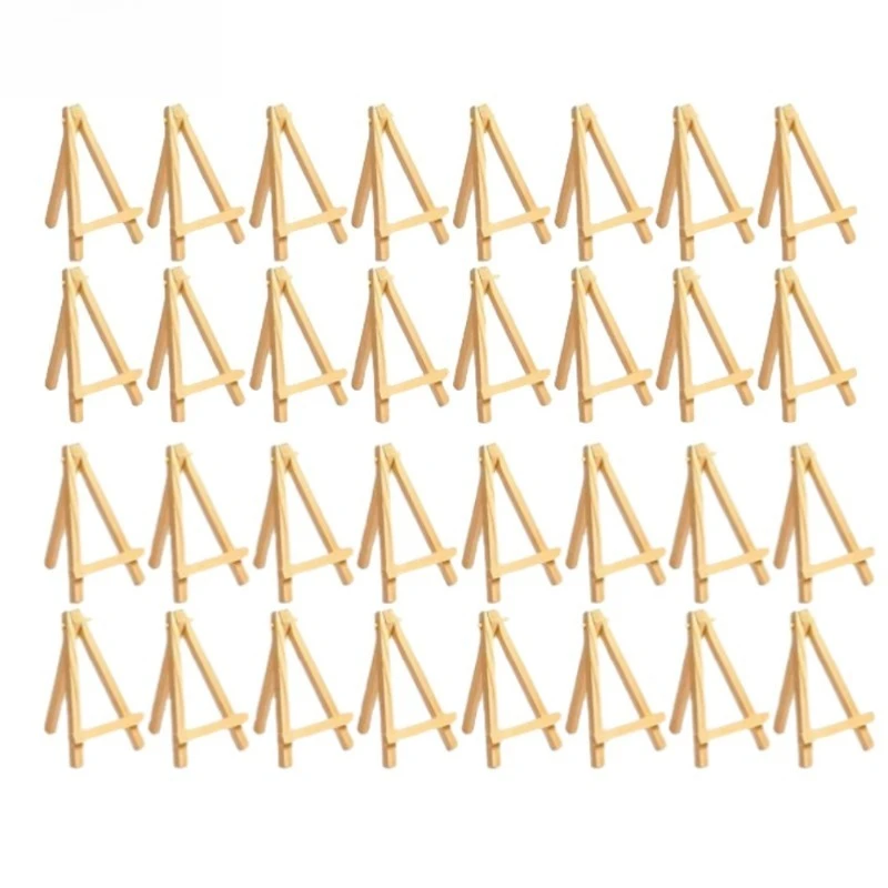 30Pcs Mini Wooden Easel Stands A-Frame Tabletop Painting Display Triangle Stands Mobile Phone Tablet Stand Home Desk Decoration view 6